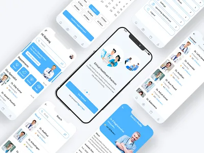 Medical Mobile App app design branding business app clinic app design digital platform doctor app hospital hospital app interaction design medical medical app mobile app mobile application mobile ui patients uidesign uxdesign visual design