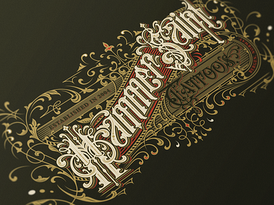 Hammer Saint Tattoos - Vector design lettering logo logotype type typography vector vintage