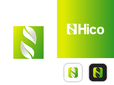 Hico Modern Logo Branding abastact app icon app icons brand design brand identity branding logo creative logo eco logo graphicdesign green logo h modern logo hico logo icon leaf logo letter logo letter modern logo logo logo design logodesign modern logo