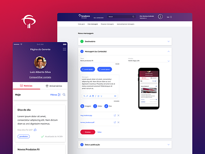 Bradesco BackOffice Messenger Concept backoffice brazil dashboard ui interface interface design intranet ui ui ux ui ux design ui design ux design