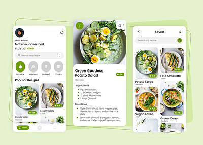 Recipes App design ui ui ux ui design uidesign uiux uiux design uiux designer uiuxdesign uiuxdesigner