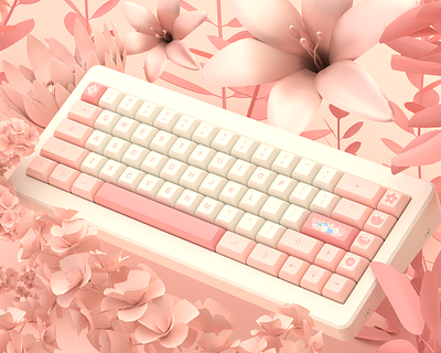 KAM Bouquet Key Set (Lagarus Base Kit with Novelties) blender blender 3d blender3d blender3dart blendercycles branding design geekhack illustration keyboard keyboards mechanical keyboard mechanicalkeyboard mechanicalkeyboards reddit web