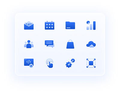 Gradient Icons gradient icon set iconography icons illustration visual design