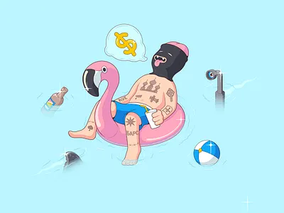 Aquadisko man 2d 2d art cartoon cartoon character cartoon illustration character character design creative design design art illustration illustration art illustrator man vector vector illustration vectorart