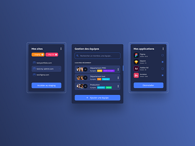 Web components app app design component dark mode dark theme dark ui dashboad design staging team ui ui design uiux ux visual design