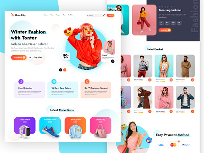 E-Commerce Landing Page creative ecommarce graphic design landingpage uidesign uiux webdesign