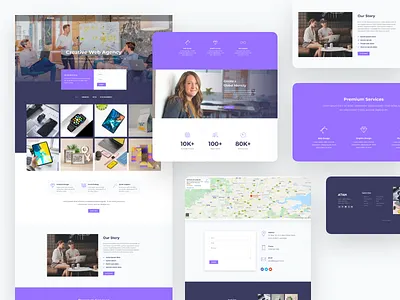 Creative Web Agency Template Kit agency creative inspiration minimal template web web design website