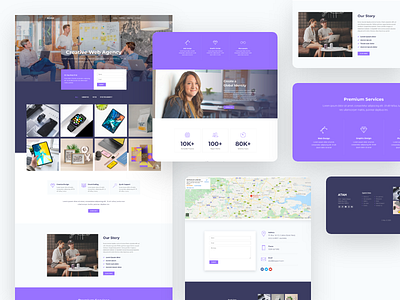 Creative Web Agency Template Kit agency creative inspiration minimal template web web design website