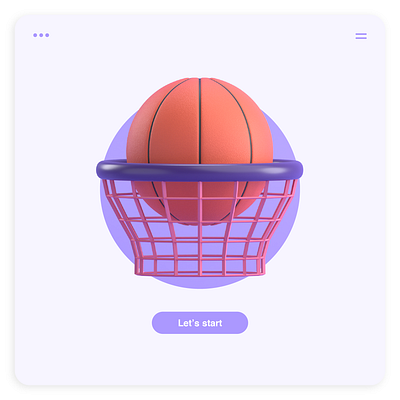 BASKETBALL AND RING BASKET 3D ICON 3d icon 3d ilustration app design icon illustration ui ux web website