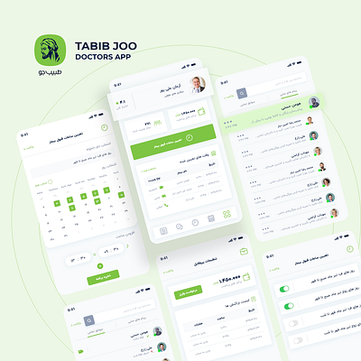 Tabibjoo App Dr app application dashboad dashboard app dashboard ui design doctor flat ui ux