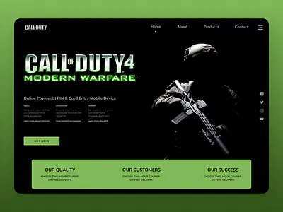 Call of duty Web branding clear cleardesign design new ui uiux ux web websites