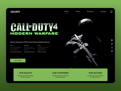 Call of duty Web branding clear cleardesign design new ui uiux ux web websites
