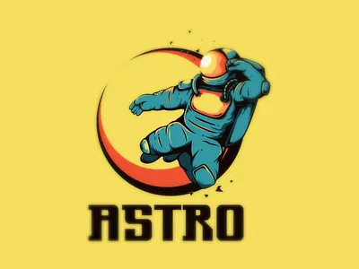 astro astronaut branding character characterdesign esport illustration illustrator logo logodesigners mascot vector