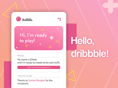 Hello, dribbble! hellodribbble newplayer