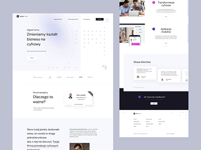 Digital Forms agency animation digitalagency dots landingpage mat jakubowski minimalist onepage poland ui ux visiontrust web webdesign webdesigner white