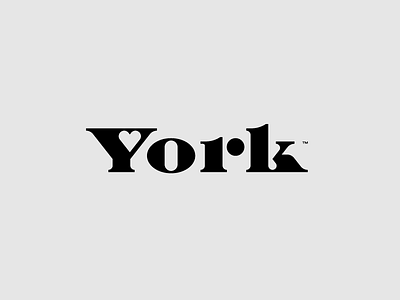 York™ / typography design <3 brand branding design designer graphic heart icon identity logo logodesign logodesigner mark negative negativespace space type typography york