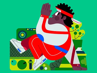 BREAKE THE DANCE b boy breakdance illustration ilustración jhonny núñez