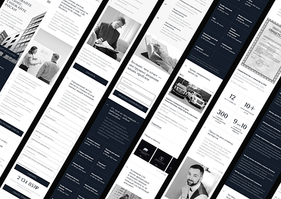 Landing page. Adaptive design adaptive design black and white clean corporative landing page mobile ui uxui