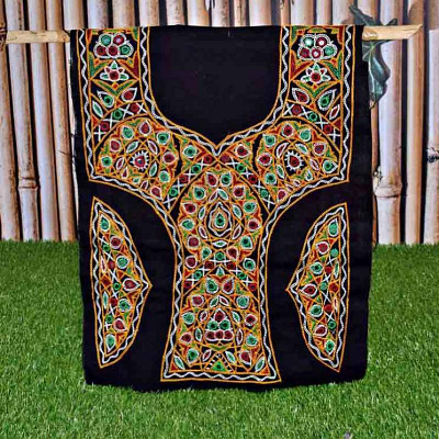 Handicraft Neck Designs And Yokes handicraft neck design and yokes handmade kutch hand embroidery