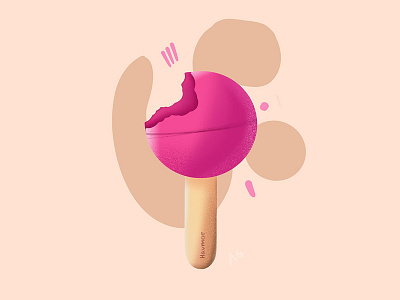 Ice Cream cold creativepeddler design digital art dribbble graphic design ice cream icecream illustration minimal procreate