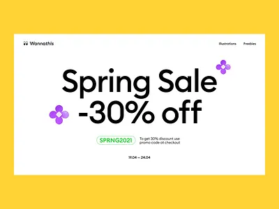 Spring Sale 3d 3d 3d flower 3d icon coupon ecommerce flowers header sale special spring sale typogaphy yellow