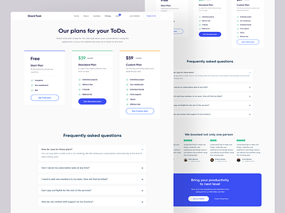 TodoList - Pricing Plan Page clean design landing page minimalist minimalist design pricing pricing form pricing minimalistic pricing page pricing plan pricing plans pricing table todo todo list todo website todolist webdesign website