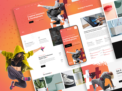 E-Volution - Web Agency Figma UI Template agency branding business company corporate creative design development digital studio