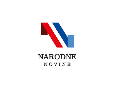 Narodne novine 1 3d 3d logo branding croatia design first graphic design letter n logo logo design minimal n newspaper nn zagreb