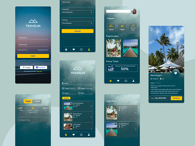 Travelin Mobile apps app design mobile travel travel app traveling ui ux