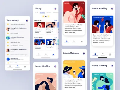 Relationships mobile app for couples communication couple illustration couples design emotional illustration intimacy ios mental mobile app sexual health ui ux