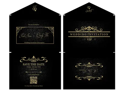 Wedding Invitation Concept [front - back] wedding invitation