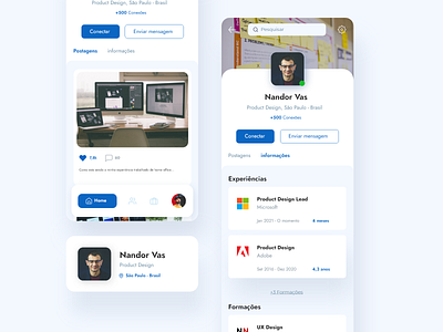 Profile - #006DailyUI 006 app daily dailyui design linkedin mobile profile ui ux