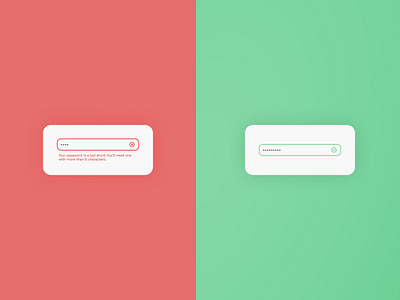 Error and Success Password Input - Daily UI 011 app daily ui daily ui 011 daily ui challenge daily ui011 dailyui dailyui011 dailyuichallenge design typography ui user experience user interface ux