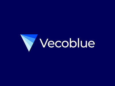 Vecoblue Logo abstract blue brand brand identity branding buy logo corporate design gennady savinov logo design geometric logo design marine minimalist modern sea symmetric v letter v logo v logomark v symbol