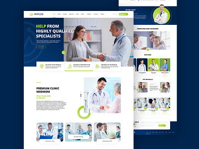 Medicom website app branding desctop design figma hospital icon illustrator logo medicine photoshop redesign typography ui ux web webdesign