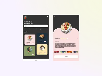 menu breakfast app dailyui design ui web