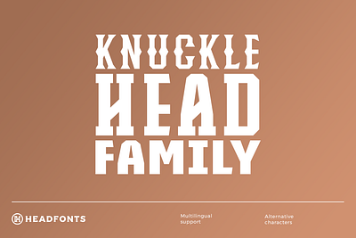 Knucklehead Font Family font font family graphicdesign headfonts headline font rustic font serif font typeface vintage western