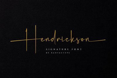 Hendrickson brand branding element envanto font font design lettering logo rantautype type