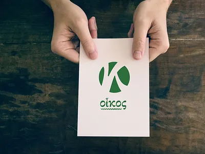 Oikos Logo branding illustration illustrator logo typography vector