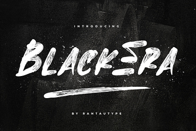 BlackEra // Brush Font brand branding element envanto font font design lettering logo rantautype type