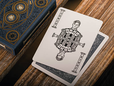 The Illusionist Deck (Joker) card design engraving etching graphic design icon illustration illustrator joker line art logo peter voth design playing card design playing cards vector