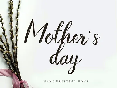 Mothers Day calligraphy design font design fonts handmade handwritten littering logo modern modern calligraphy script wedding
