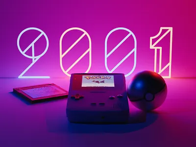 Easter 2001 3d blender blender3d gameboycolor photoshop pokeball
