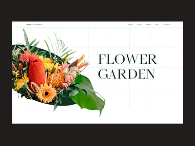 Flower store design figma flowers ui ux web design