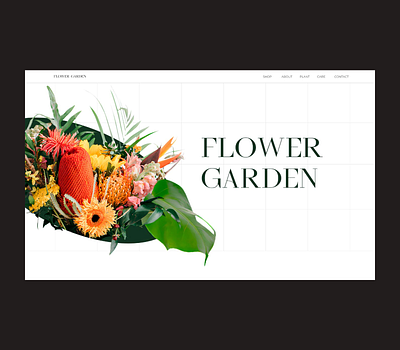 Flower store design figma flowers ui ux web design