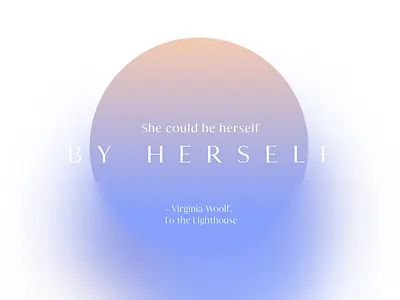 To The Lighthouse books frosted glass gradients quotes typogaphy