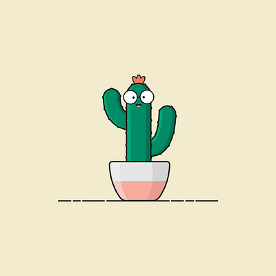 Cactus Nerd adobe illustrator illustration skillshare