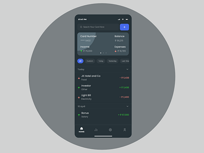 Money Expenses Tracker adobe xd app design card design cards ui design money expenses tracker money management money manager redesign ui uiux uiuxdesigner xd