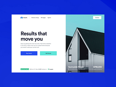 Mount - Real Estate Website figma figma design homepage homepage design landing page real estate real estate agency typogaphy ui ui deisgn uiux ux ux design web design web mockup web ui design website website concept website design website template