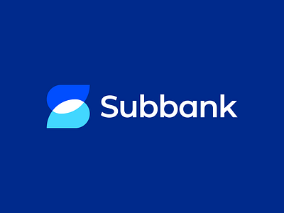 Subbank Logo abstract brand brand identity branding brank logo buy logo clean finance logo gennady savinov logo design geometric logo design minimalistic modern overlapping professional s letter s logo s logomark symmetric